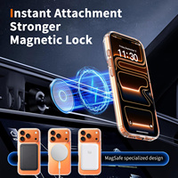 Nouvelle coque de téléphone magnétique transparente givrée effet peau, résistante à l'usure, pour iPhone 17 Pro Max