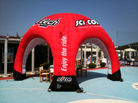 Tente dôme gonflable personnalisée, imprimée numériquement en couleur, imperméable, à 4 pieds, pour événements, course sportive, salon professionnel, publicité