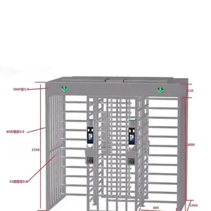 Gran oferta, mecanismo de torniquete de media altura estándar, torniquetes de seguridad giratorios Rfid inteligentes, Manual de instalación de puerta