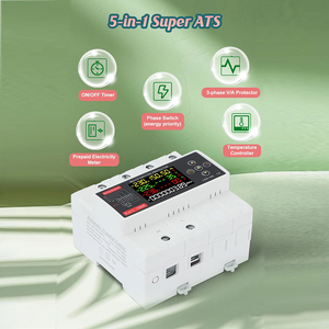 Nuevo Interruptor de Transferencia Automática ATS 3P+N 125A 150A, 5 en 1, Funciones Digitales Ajustables, Selector de Fase de 220V, Medidor Protector - Product Image 3