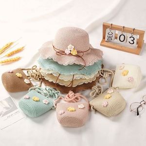 New Collection Straw <b>Hat</b> 2023 Kids Straw <b>Hat</b> <b>Bag</b> Set - Product Image 1