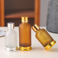 Flacons compte-gouttes en verre ambré personnalisés, bouchons pipettes blancs opaques, pour huiles essentielles, sérums faciaux, contenants cosmétiques vides
