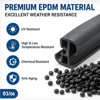 Bande d'étanchéité EPDM pour panneau solaire, joint en caoutchouc extrudé en forme de T, taille personnalisée pour module photovoltaïque, fourniture d'usine OEM