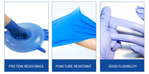 Guantes Desechables de Nitrilo Negro Extra Duraderos de 6 Mil, Sin Polvo, Antideslizantes, Hipoalergénicos, Puño Reforzado, Puntas de Dedos Texturizadas, Uso General - Product Image 3