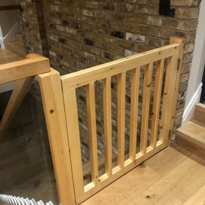 Barrière de sécurité pour bébé pliable pour chambre à coucher, parc pour bébé, garde-corps d'escalier personnalisé, porte demi-hollandaise, clôture pour bébé en bois massif, montage facile - Product Image 2