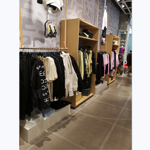 Negozio di abbigliamento interior <span class=keywords><strong>mobili</strong></span> indumento display display isola di legno per i vestiti - Product Image 6