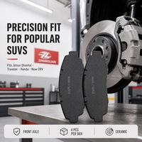 Plaquettes de frein en céramique à fibres de carbone pour l'essieu avant, pour Jetour Shanhai Traveler Honda CR-V, jeu de plaquettes de frein à disque OE D1521