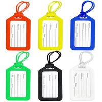 Étiquette de bagage en PVC personnalisée d'usine chinoise, motif et logo sur mesure, étiquette de bordée pour carte d'embarquement et enregistrement de bagages