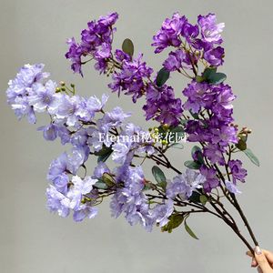 Rama Individual de Crepé de Murta Artificial Secret Garden, Flor de Seda para Decoración de Bodas, Hecho a Mano, Origen China - Product Image 3