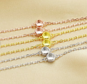 Biseles redondos Ajustes de <span class=keywords><strong>collar</strong></span> de <span class=keywords><strong>leche</strong></span> <span class=keywords><strong>materna</strong></span> de recuerdo con 6 biseles <span class=keywords><strong>Collar</strong></span> de plata en blanco de resina Suministros de bricolaje - Product Image 5