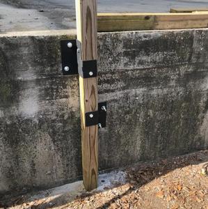 Custom Heavy Duty Post Ancho T legno Post picchetto Base universale recinzione Post staffa - Product Image 5