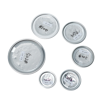 Couvercles de boîtes en aluminium 401 / en feuille d'aluminium de divers diamètres, extrémités facilement pelables, conception portable