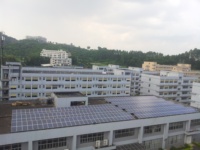 Système de panneau solaire de toit 1-10kw énergie photovoltaïque électrique 2kv technologie PERC et demi-cellule liée au réseau panneau solaire à haute efficacité