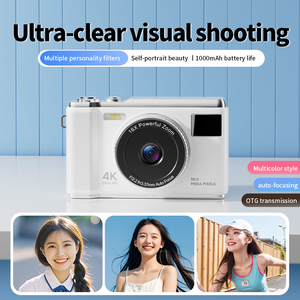 กล้องถ่ายรูปย้อนยุค Yuniq Trending Auto 16X 4K FUD รุ่นวินเทจ ปี 2000 ชาร์จได้ ราคาถูก 50MP ยุค 2000s Digicam X8 สีชมพู ลายเจ้าหญิง - Product Image 2
