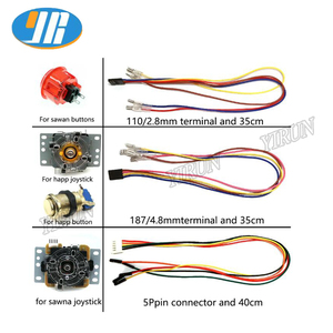 Xinmotek DIY Game Controller <b>USB</b> Zero Delay Board With Joystick Dual <b>Player</b> PS3 Raspberry Pi Coin Operated Games Arcades Type 32 - Product Image 4