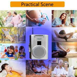 Nuevo Radio Portátil Mini Grabador de Casetes Plateado AM/FM/SW de 1-2 Bandas con Grabador de Casetes, ¡Venta Caliente! - Product Image 6