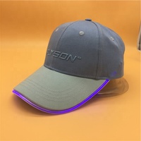 Gorra de Béisbol de Moda con 6 Paneles LED y Batería, Hecha en China