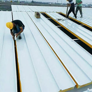 Panneau en polyuréthane mousse d'isolation de panneau mural <span class=keywords><strong>industriel</strong></span> léger modulaire extérieur décoratif de brique en métal pour l'entrepôt - Product Image 2