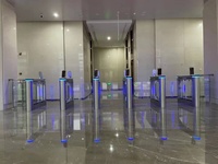 Lecteur de code QR de tourniquet à balançoire avec carte RFID NFC, contrôle d'accès Wiegand TCP/IP RS485 USB
