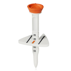 Tee de golf ajustable con marcador de altura, tees de plástico para golfistas, colores azul, verde y naranja, diseño ligero - Product Image 3