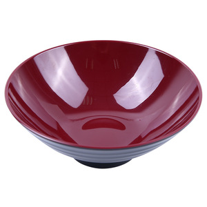 Two Tone Red Melamine Bowl 12cm Commercial Noodle Bowl For Home Use - Product Image 1