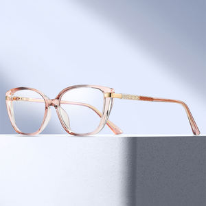 82278 Cat-Eye TR90フレーム新しい超軽量メガネ工場シンプルで多彩な女性用CPプラグインアンチブルーライトメガネフレーム - Product Image 1