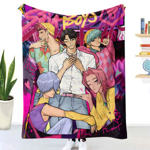 Nueva Manta <span class=keywords><strong>de</strong></span> Lana Suave Personalizada al por Mayor <span class=keywords><strong>de</strong></span> Anime Kpop Demon Hunters K Pop Witch Hunt Team para el Hogar, la Oficina, Niños y Estudiantes - Product Image 1