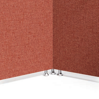 Conception de cabines insonorisées de bureau de poste de travail acoustique d'intimité de cloison élevée modulaire pour l'usage de bureau