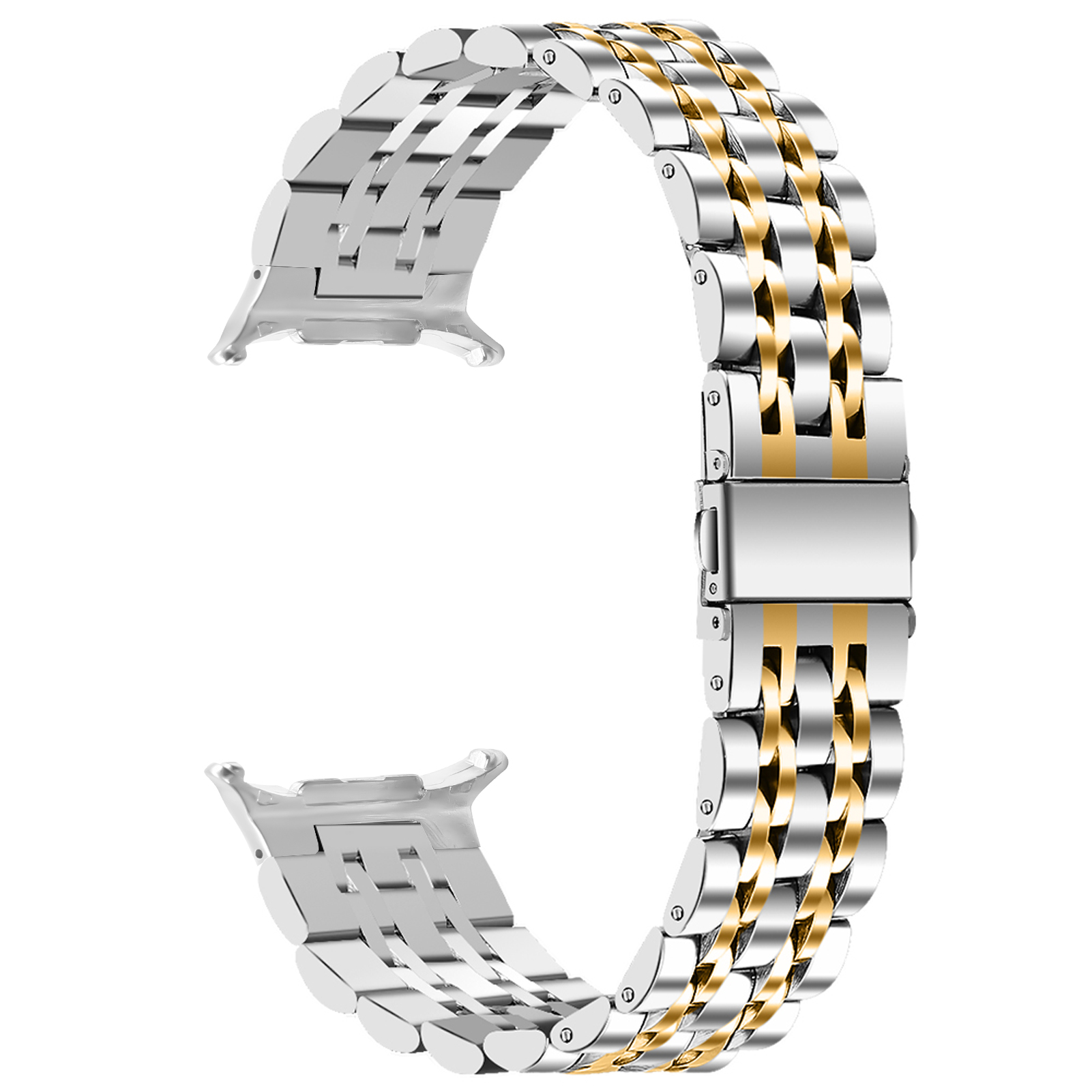 For Watch 8/8 Classic/7 Ultra Stainless Steel Charm Metal Strap 22mm Foldover Clasp Cross-border