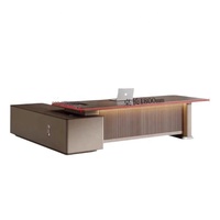 Bureau de direction moderne personnalisable, table de patron de luxe, table de patron confortable et luxueuse, bureau de PDG