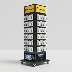 携帯電話アクセサリーディスプレイラック用金属棚付きカスタマイズされた耐久性のあるスラットウォール - Product Image 3