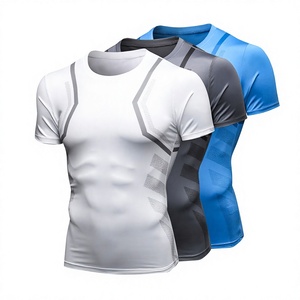 Rashgard <b>Men's</b> Long Sleeve O-Neck <b>Compression</b> Sport <b>Shirt</b>-Formal Style Canvas Fabric Anti-Wrinkle & Quick Dry - Product Image 1