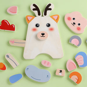 Bloques <span class=keywords><strong>de</strong></span> animales creativos personalizados, rompecabezas 3D que cambia la cara, <span class=keywords><strong>juegos</strong></span> a juego, juguetes educativos <span class=keywords><strong>de</strong></span> aprendizaje avanzado para niños y niñas - Product Image 3