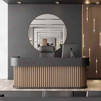 Nouveau comptoir de réception de luxe durable à bas prix pour centre sportif, design moderne pour salon de beauté