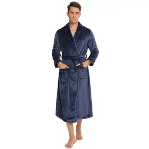 Winter Pyjama Vrouwen Lange Mouwen Comfortabele Flanel Dikke Gewaad Vest Vrouwen En Mannen Nachtjapon Koppels Luxe Pyjama set - Product Image 6
