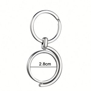 Free Design Custom Key Chain Promotional 360 Degree Rotate Souvenir Keychain Bag Car Keychain Metal Spinning Keychain - Product Image 5