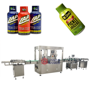 Hoàn toàn tự động 2oz năng lượng uống Máy rót chai bắn rót chai và đóng nắp thu nhỏ tay áo ghi nhãn máy dòng - Product Image 1