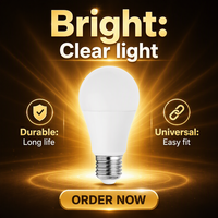 Ampoule LED A60 E27 à haute luminosité, protection des yeux, 6500K, économie d'énergie, 7W 9W 12W 15W, ampoule LED pour éclairage intérieur domestique