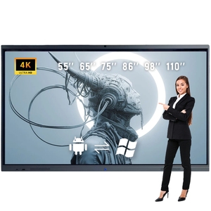 55 65 75 86 98 110 Inch Classroom Teaching Touch Screen Flat Panel Digital Smart White <b>Board</b> <b>Interactive</b> Whiteboard Factory - Product Image 1