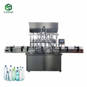 Đầy đủ tự động tự động 8 đầu dán và chất lỏng Máy rót chai nước khoáng đồ uống nước trái cây chai phụ - Product Image 3