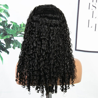 Demi-perruque à cordon de serrage 100% cheveux humains vietnamiens bruts alignés, bouclés birmanes, sans colle, fabriquée à la machine, facilement ajustable