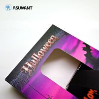 Boîte à tiroir Halloween personnalisée OEM avec oreilles de chat, en carton blanc recyclable, pour bonbons et cadeaux