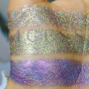 MCESS Pigment super brillant poudre de chrome holographique et échantillon pigment de perle de couleur changeante holographique pour peinture à l'<span class=keywords><strong>aquarelle</strong></span> - Product Image 2