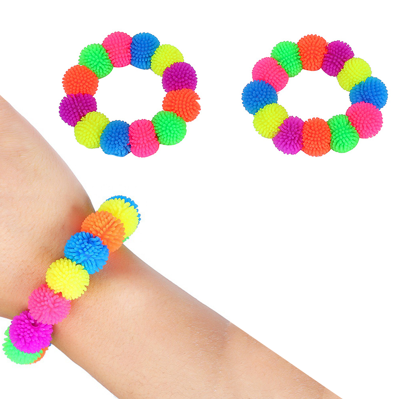 2021 Модный Цветной детский браслет из эластичной резины, игрушка-антистресс, браслет, детские игрушки для декомпрессии с мягким клеем, оптовая продажа