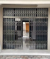 Porte coulissante à tirette, design moderne, acier inoxydable, style simple, antivol, porte à tirette moderne