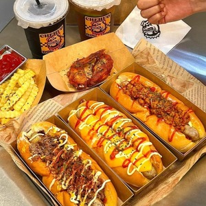 <span class=keywords><strong>Caja</strong></span> <span class=keywords><strong>de</strong></span> Papel Kraft para Empacar Hot Dogs, Bandeja para Waffles, Envase Personalizado para Comida Rápida para Llevar - Product Image 6