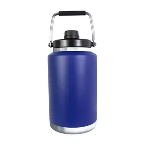 Factory Wholesale Tripple Insulated Beer Growler One Gallon Vacuum Insulated Stainless Steel Water Cooler Jug For Drinking Water