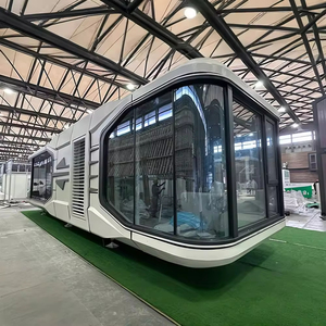 Cápsula Espacial Prefabricada Modular con Estructura de Acero Moderna, Diseño de Contenedor para Uso Hotelero - Product Image 1