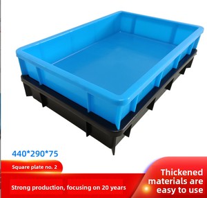 Thực phẩm lưu trữ và vận chuyển siêu thị kho Tote hộp rắn nhựa <span class=keywords><strong>container</strong></span> tái chế hậu cần lưu trữ hộp - Product Image 4