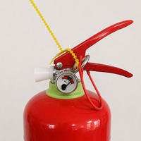 Extincteur à poudre sèche ABC à poids personnalisable, certifié CE, 6 kg, portable, rouge/noir, avec garantie de 12 ans